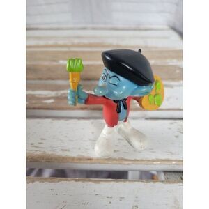 Peyo Smurf painter 2011 figurine toy vintage